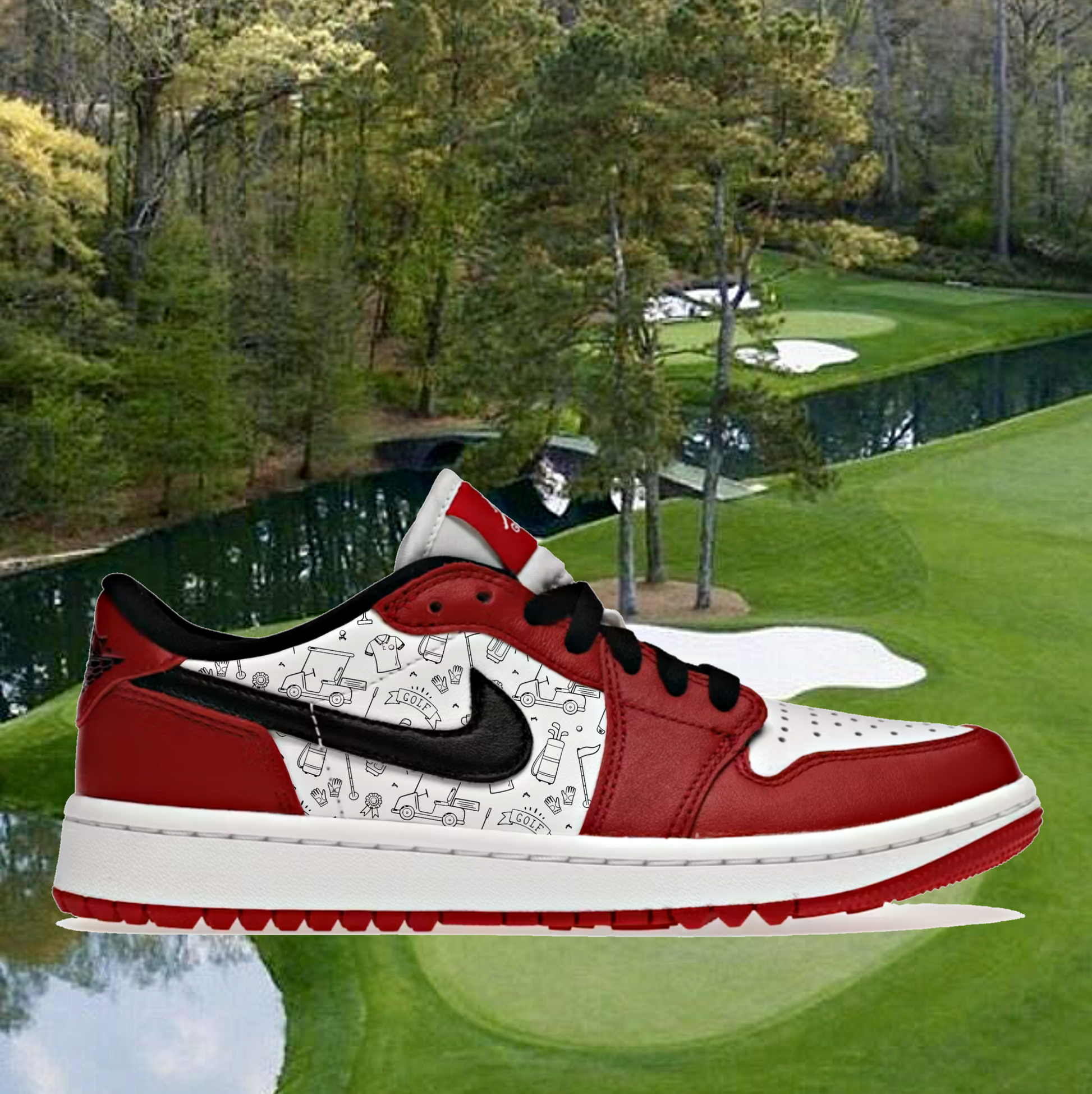 Air Jordan 1 Chicago Golf Custom Sneakers