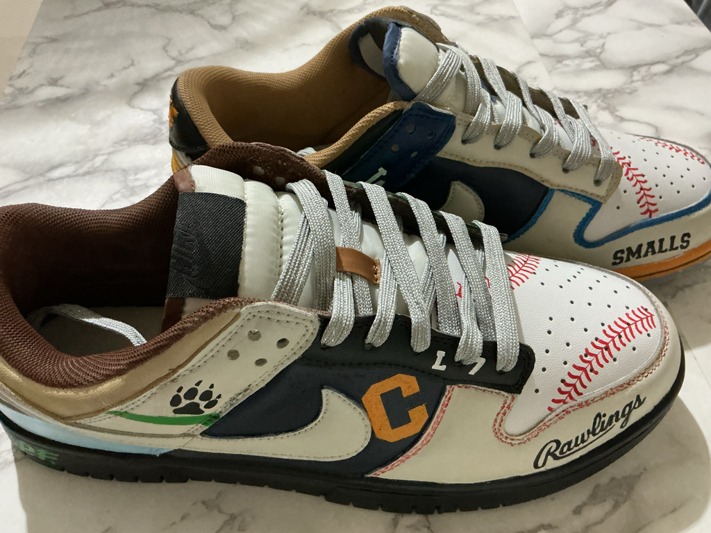 Unisex SB Dunk Low × The Sandlot Custom Paint Sneakers