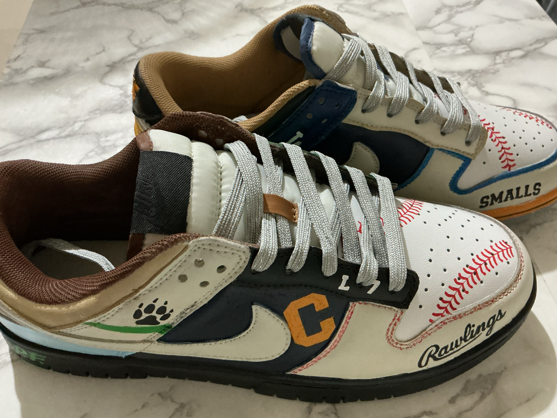 Unisex SB Dunk Low × The Sandlot Custom Paint Sneakers