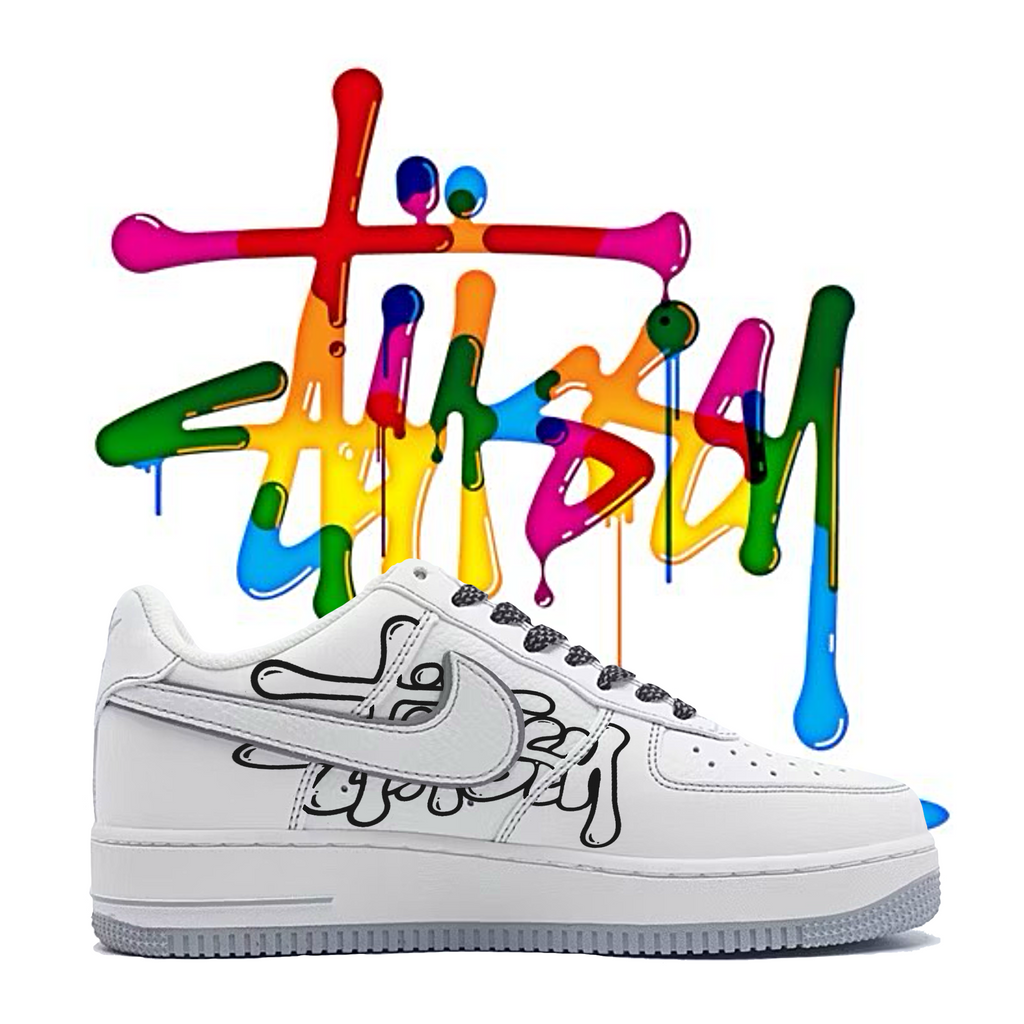 Air Force 1 Stussy Custom Paint Sneakers
