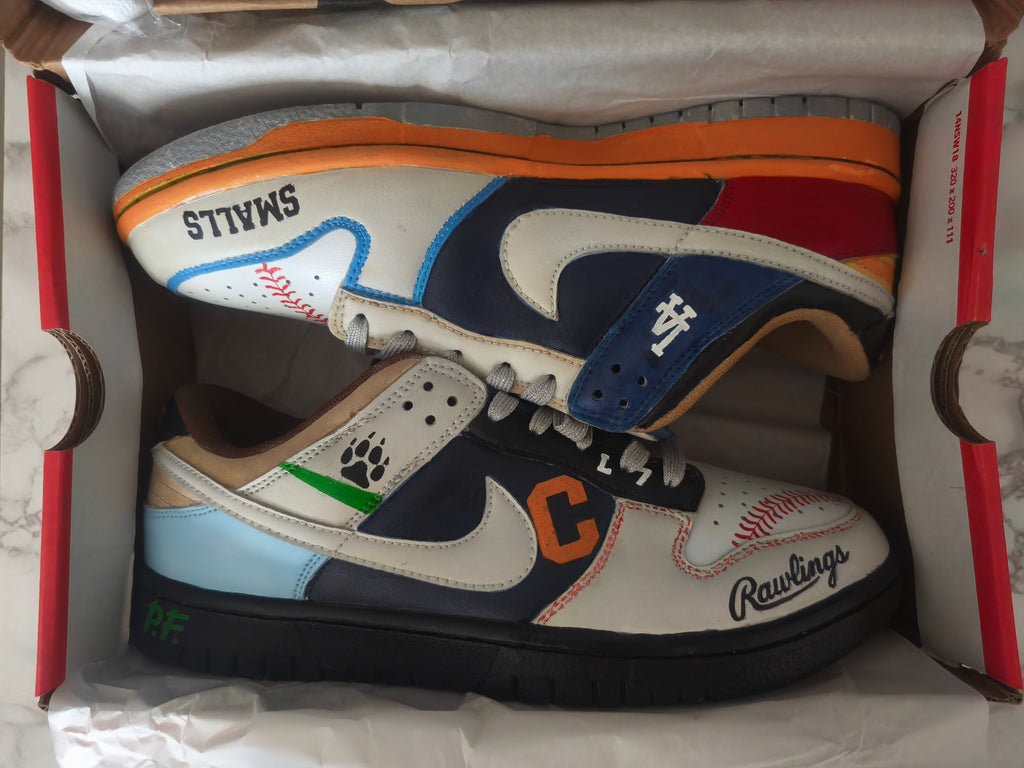 Unisex SB Dunk Low × The Sandlot Custom Paint Sneakers